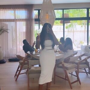 Zara White Midi Dress